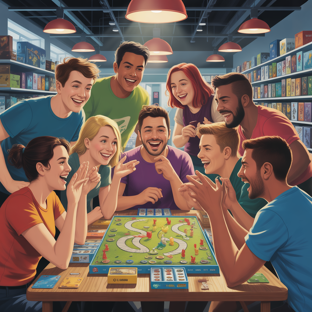 Chicken Road game being played at a local game store event